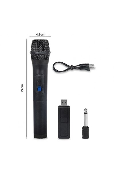 TechTic Vhf Kablosuz Profosyonel El Mikrofonu Çok Amaçlı Cami Okul Sanatçılar Için Mikrofon