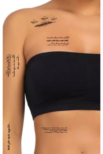 Mecit Tuhafiye Yazı Ve Tüy Geçici Dövme