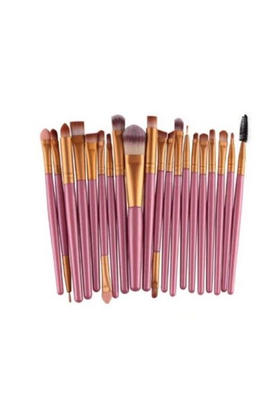 Roesıa Rose Cosmetics Комплект професионални меки четки за грим от 20 части, лилав