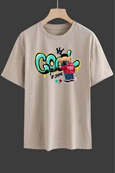 oneagılyazı Kul Štampano Oversize kroj T-shirt