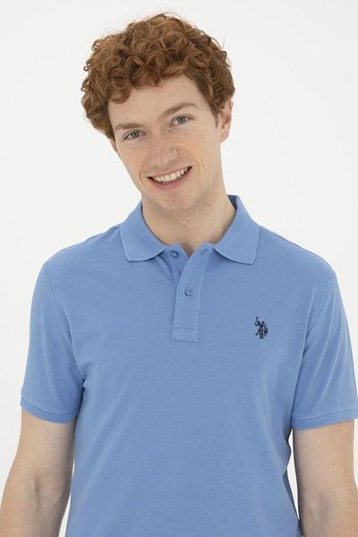 U.S. Polo Assn. Ανδρικό μπλουζάκι πόλο US Polo Assn. Dark Blue - GTP04IY024 DMLS