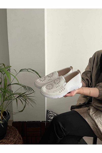 Behtah Kundura Laser Cut Very Soft Casual Shoes - Ballerina Espadrille