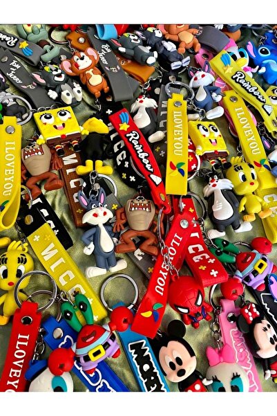 taşarzade Toptan Anahtarlık Kaliteli Karışık Figürlü Maskotlu Aksesuarları Si...