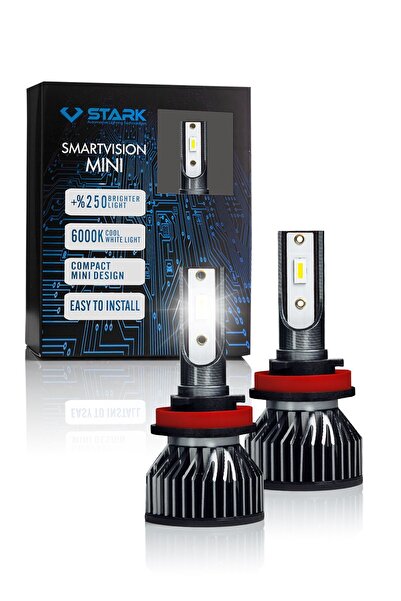 STARK Smart Vision Mini H11 Led Xenon Far Ampulü kısa tip mini slim Csp Şimşek Etkili