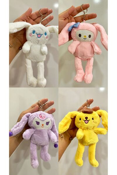 Meyra Accessories 1 Adet Kawaii Sanrio Hello Kitty Peluş My Melody Cinnamorol...