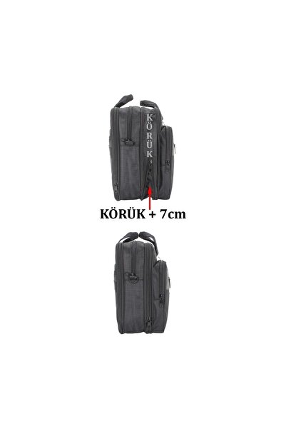 Çantachım حقيبة كمبيوتر محمول مقاس 17 بوصة ذات حشوة كاملة باللون الأسود