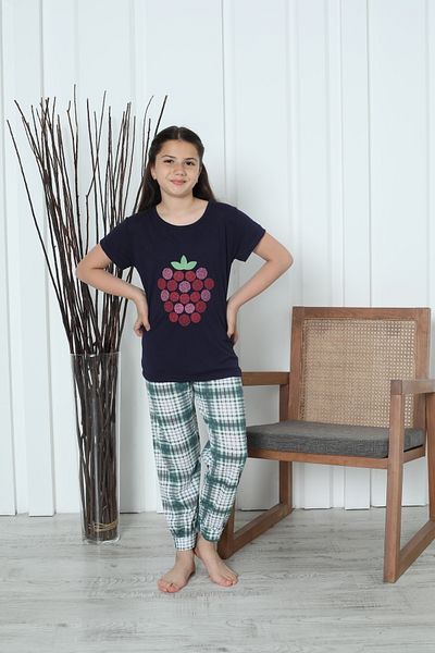 FAMES PİJAMA طقم بيجامة صيفي منقوش بناتي