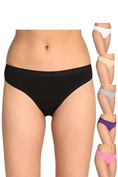 Tutku Women's Mixed Color 12 Pack Bikini Panties ELF568T0635CCM12