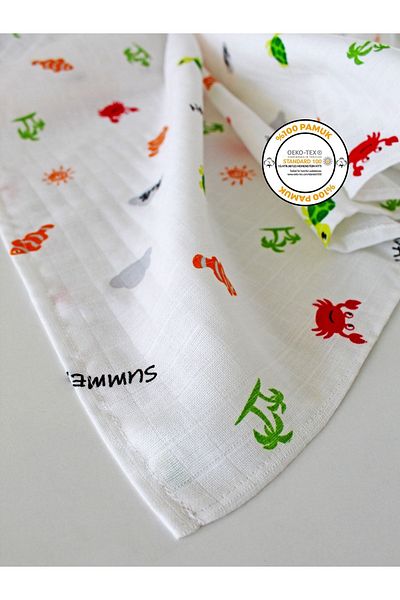 femmstore Multi-Purpose Muslin Blanket 90x90 Cm Organic Summer