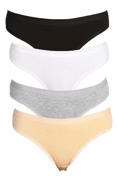 Tutku Underwear Set of 6 Women's 100% Cotton Bikini Panties Underwear