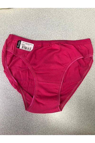 Tutku Pack of 12 Women's Plain Highlighter Bikini Panties Assortment Kilot