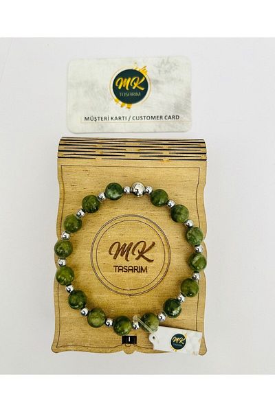MK tasarım REAL JADE STONE BRACELET MK.020.017