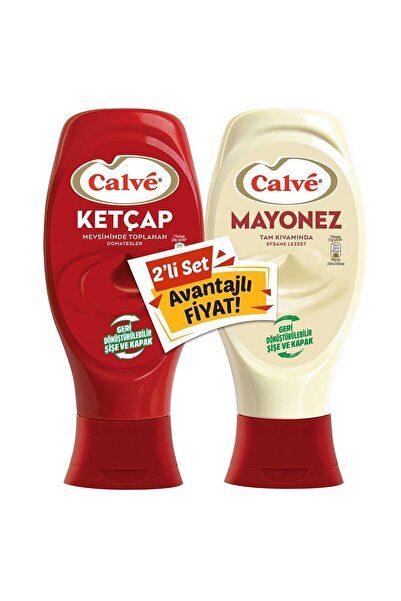 Calve KETÇAP 400 GR+ MAYONEZ KAP 350 GR
