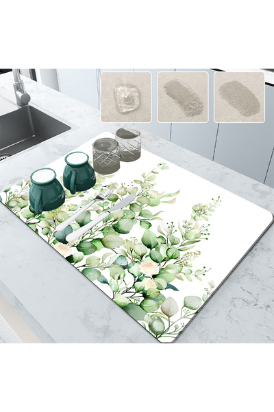 Else Dekor DSN-17 Нехлъзгаща се абсорбираща вода кърпа за сушене - подложка за сушене на съдове, капак на плота