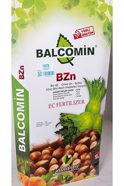 BZN Balcomin ( B ) %6 - ( Zn ) %2 + ( Cl ) % 0.2