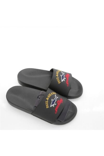 PAUL&SHARK Men's Black Slippers C0p8001-011