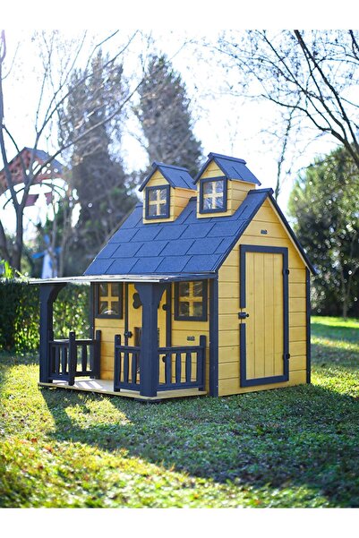 MANDU Ultra Lüks Ahşap Köpek Kulübesi (EVİ) Gold Edition