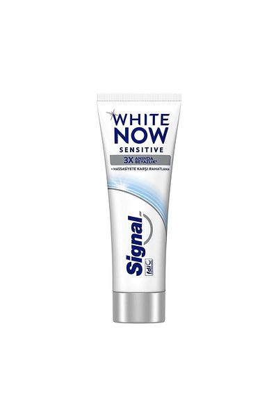 Signal Toothpaste White Now Sensitive Instant 3 Layers Whiteness 75 ML