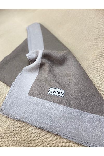 JAWEL ŞAL Monogram Patterned Shawl