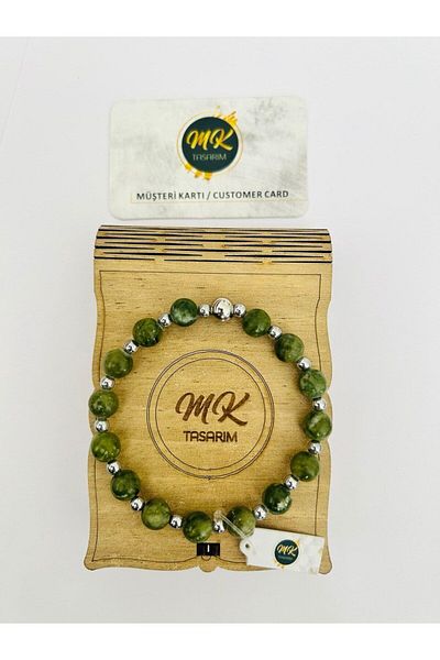 MK tasarım REAL JADE STONE BRACELET MK.020.017