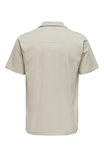 Only & Sons Ανδρικό μπλουζάκι σε μπεζ χρώμα