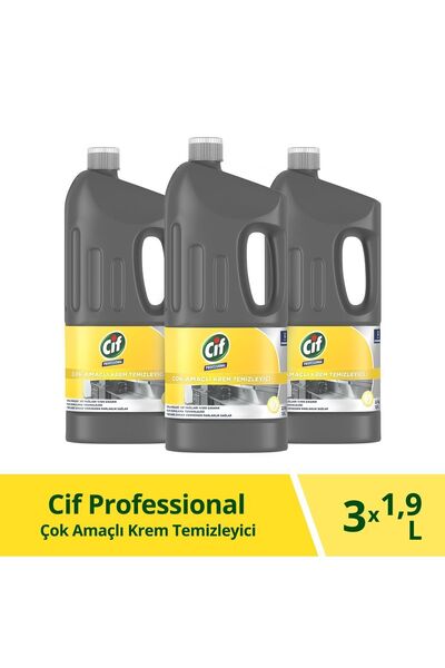 Cif Professional Çok Amaçlı Krem Temizleyici 1,9 Lt 3adet