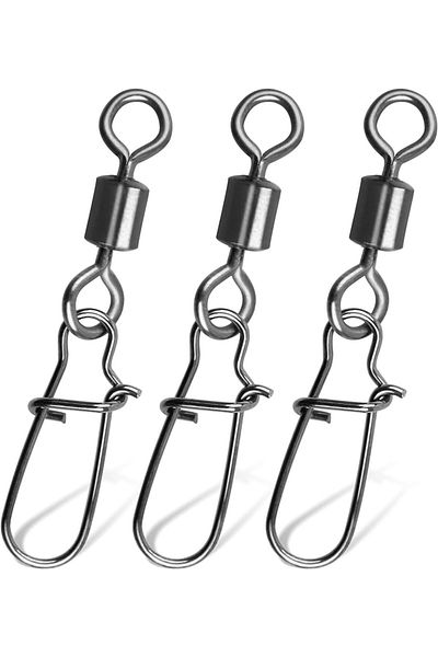 Hokkaido 10 Pieces 69-MM 66-KG Stainless Steel Nickel Plated Swivels
