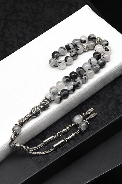 Alibaba Doğaltaş Rutilli Quartz Pietre Pretioase Naturale Tasbih 8 Mm Sferă T...