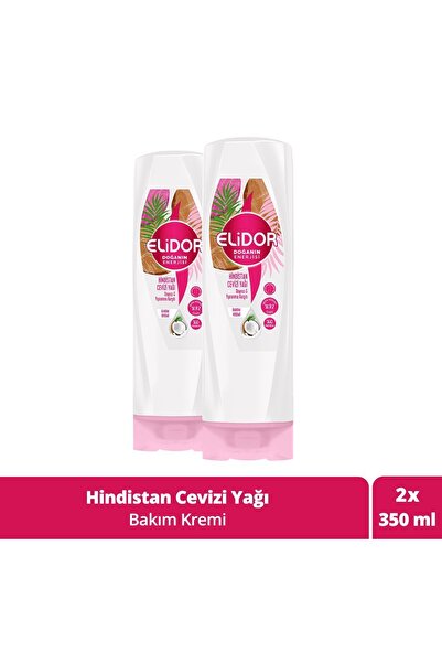 Elidor Doğanın Enerjisi Saç Bakım Kremi Hindistan Cevizi Yağı 350 ml X2 Adet