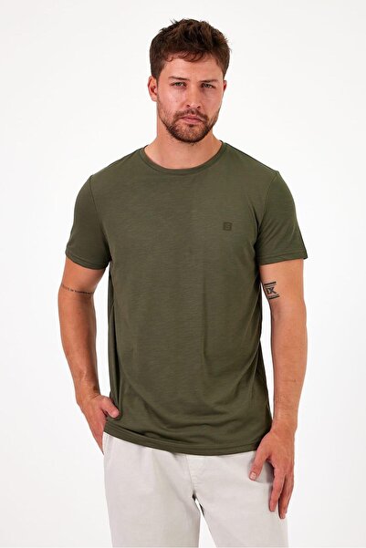 Five Pocket Flamlı Modal Bisiklet Yakalı Erkek Tişört