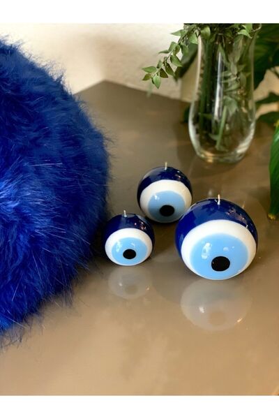 Gizemli Home Nazar Boncuğu Mum 3 Lü Set