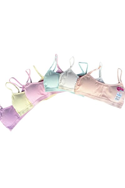 Kossiga 6-Piece Ribbed Women's Bustier - With Rope Strap Pad