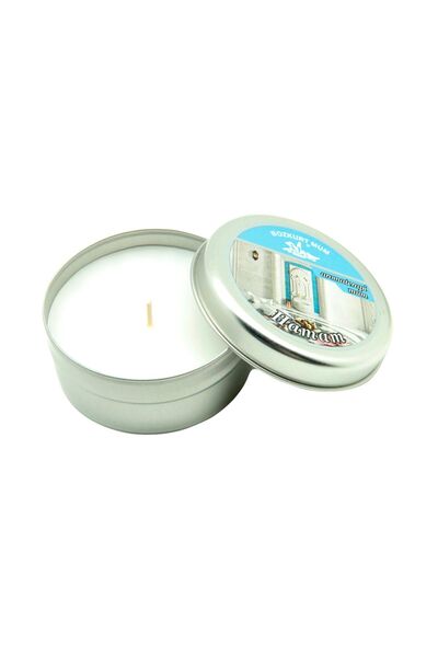 Bozkurt Mum Dekoratif Hediyelik Bozkurt Yuvarlak Metal Kutuda Kokulu Mum Hamam