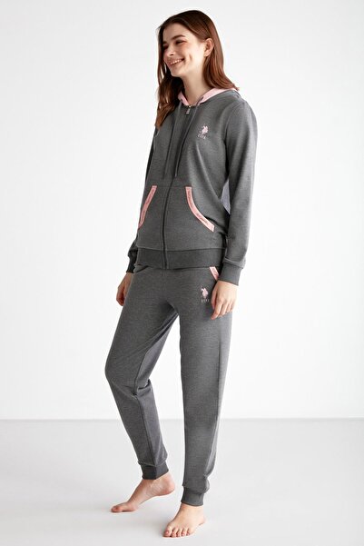 U.S. Polo Assn. Γυναικείο Σετ αθλητικής φόρμας με κουκούλα με άδεια χρήσης