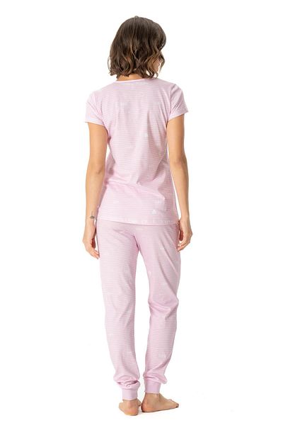 U.S. Polo Assn. BAZA. Polo Assn. Set de pijamale de vară cu buzunar subțire pentru femei, 100% bumbac