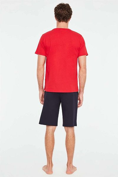 U.S. Polo Assn. Men's Round Collar T-shirt and Pocket Shorts Set