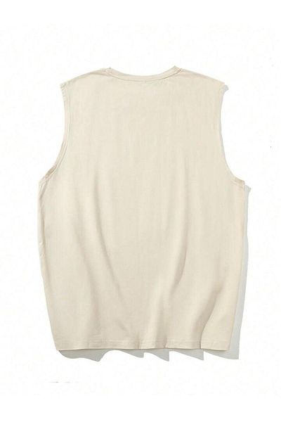 FAVORİST Ανδρικό αθλητικό μπλουζάκι Oversize - Μηδενικό μανίκι, άτυπα ρούχα