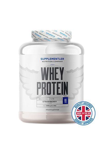 Supplementler Strawberry Whey Protein - 2000 Gr
