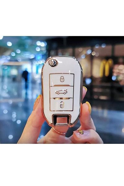 GMA KEYS Lux Fiat Scudo Van Switchblade 3 Buto Nano Key Guard Husă Negru Aur Aur Culoare 1-a calitate
