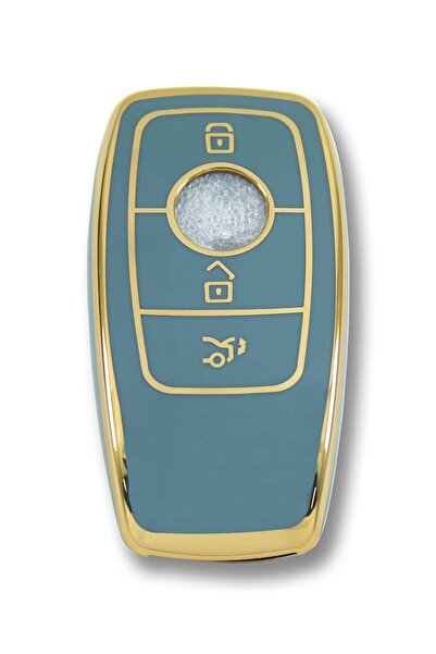 GMA KEYS لوكس مرسيدس بنز 2017-2020 Fbs4 نوع نانو مفتاح حافظة رمادي ذهبي ذهبي ...