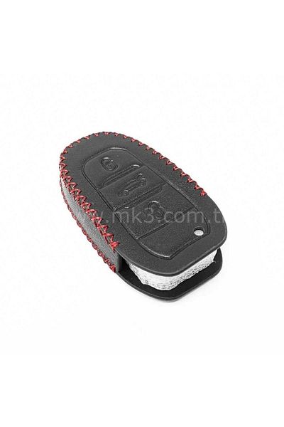 GMA KEYS Lüx 208 308 508 2008 3008 5008 Rifter 3 Button Keyless Start Leather Key Protection Case