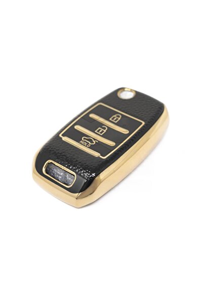 GMA KEYS Kia Sorento Sportage Picanto Cerato Soul Rio Ceed Carcasa comutatorului cu 3 butoane culoare neagra aurie