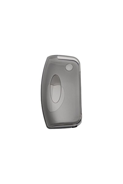 GMA KEYS Lux pentru Ford Focus Fiesta Mondeo Cmax Courier 3 butoane Antracit Husa protectie transparenta pentru chei