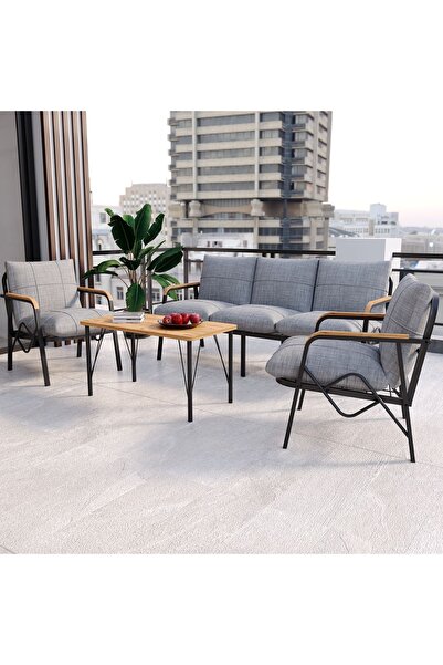 DORUK HOME Balkon, Bahçe, Cafe, Metal Koltuk Takımı, Bahçe mobilyası , oturma...