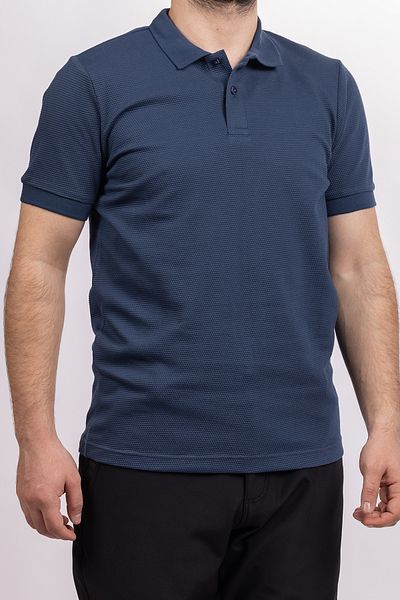 Huğlu Polo Neck Honeycomb Patterned T-Shirt