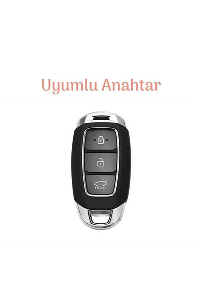 GMA KEYS Luxury Hyundai I30 Ix25 Ix35 Kona Elantra Accent Santa Fe 3 Button Nano Key Case White Gold