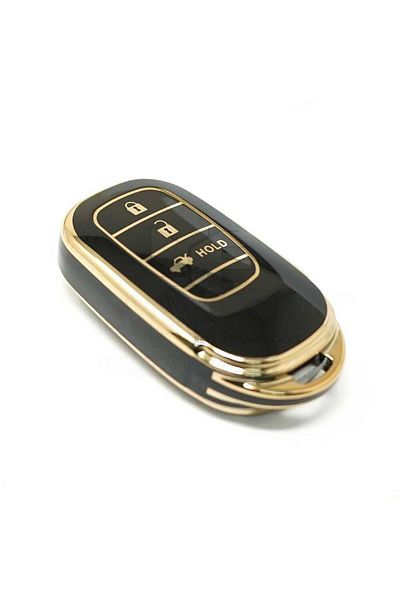 GMA KEYS Luxury New Honda Fe1 3 Button Key Case Black Gold Gold Color 1st Quality