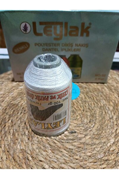 Leylak Patik Ve Çetik Ipliği Beyaz Polyester 100 Gr 9 Kat