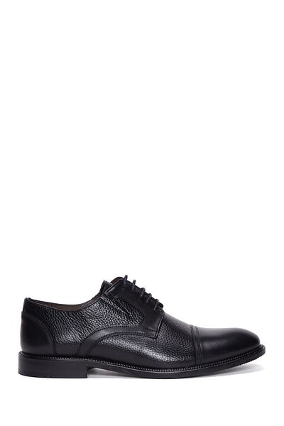 Derimod Black Leather Men's Classic Shoes - 23wfd600314
