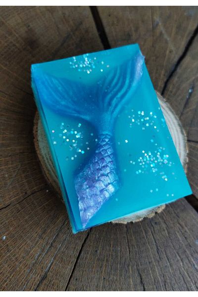 SOO SOAP صابون حورية البحر المزخرف - فرشاة هدية